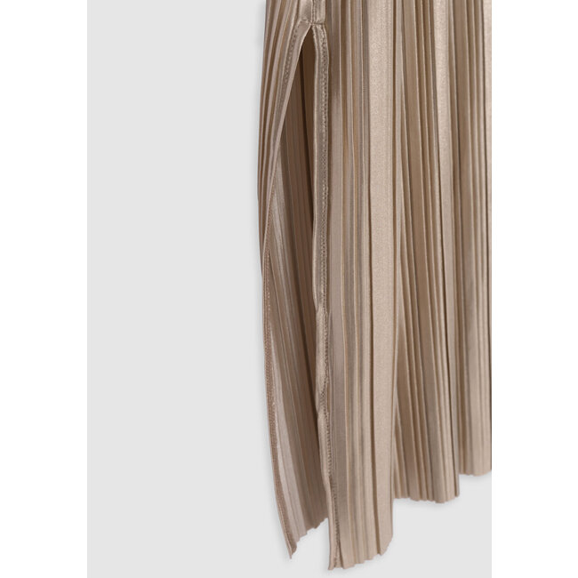 IKKS Gold pleated long dress for girl