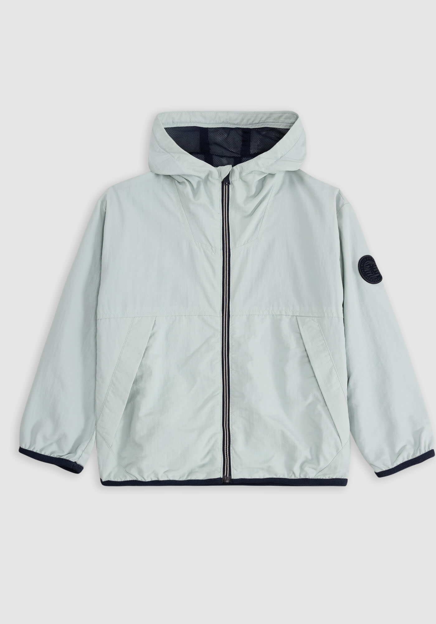 【Anyone more】Mer nylon hooded windbreaker Loose Fit Nylon Windbreaker - Black - Men | H&M CA
