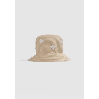 IKKS Beige hat with flowers for girl