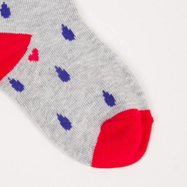 CATIMINI LIGHT GREY TIGHTS WITH RAIN PATTERN