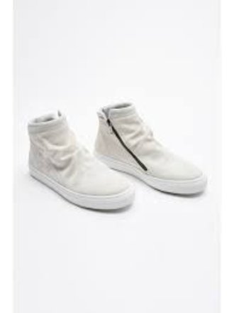 Crinkled Look Suede Trainers