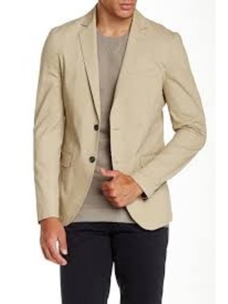 Cotton Blazer W. Contrast