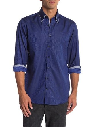 Shirt W. Collar Detail & Double Collar L/S