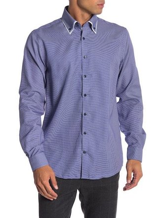Double Collar Stretch Structure Shirt L/S