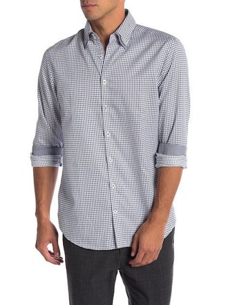 Double Collar Checked Shirt L/S