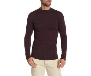 【DNSR】24fw l logo turtle neck t-shirt low-turtle-neck-tee-l-s-style-