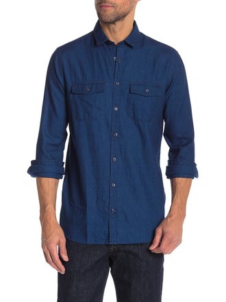 Blue Cotton Shirt L/S