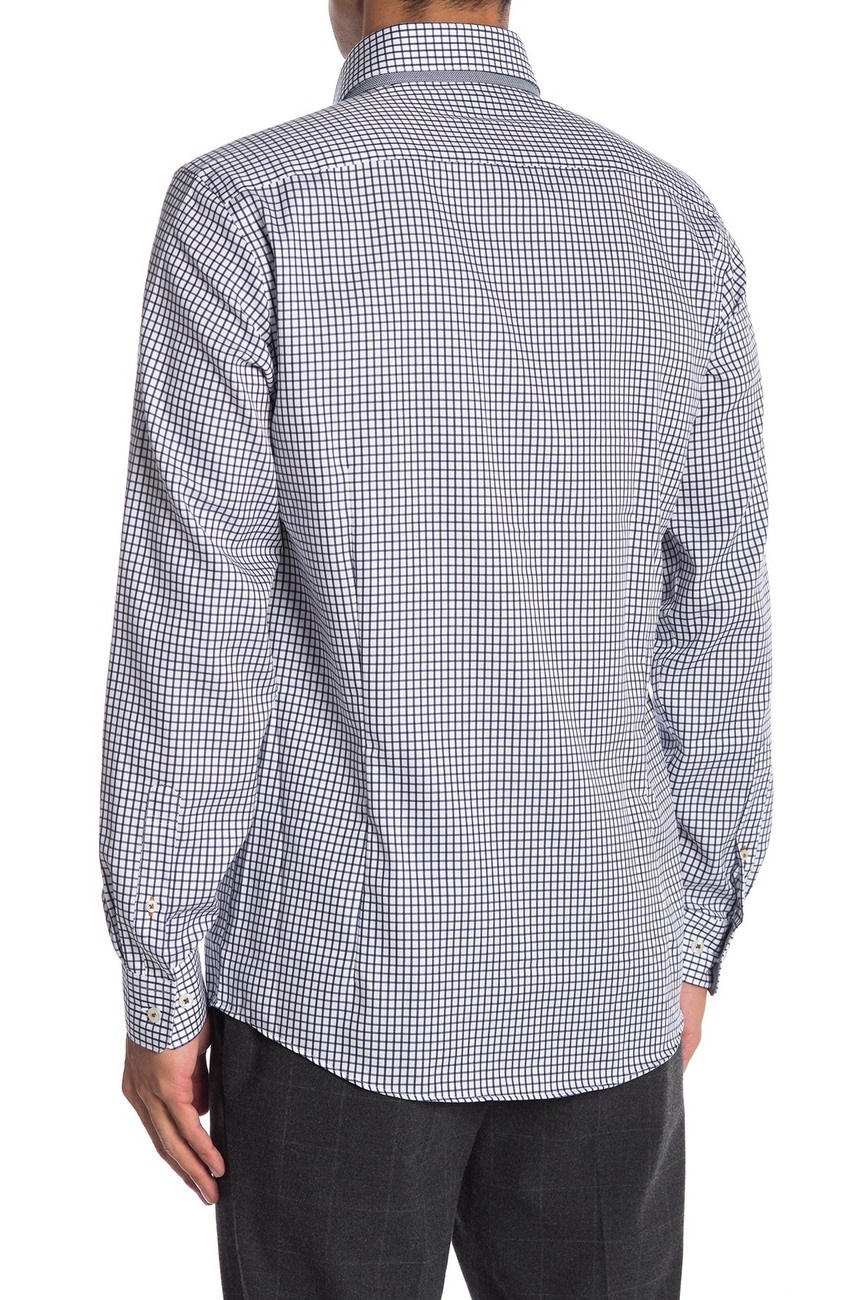 Double collar classic checked shirt L/S: 30-29610A - LINDBERGH
