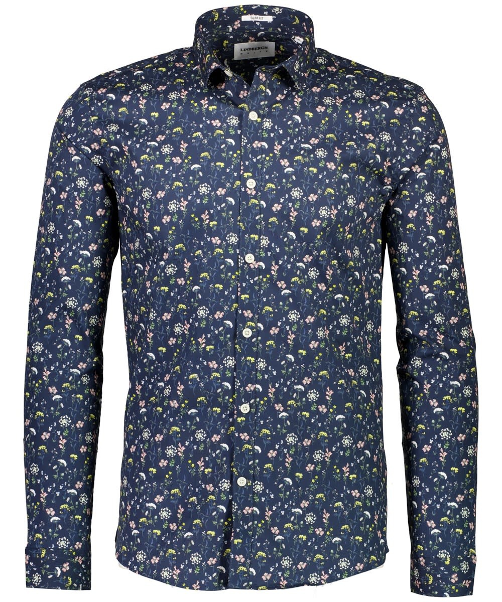 Floral AOP Stretch Shirt L/S Style: 30-203046US - LINDBERGH