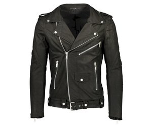 ☆送料・関税込☆PARTIMENTO★WASHED LEATHER BIKER JACKET★ leather-biker-jacket-w-print-