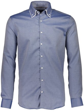 Double Collar Pattern Shirt L/S