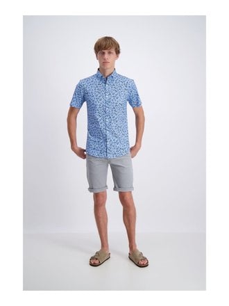 Floral AOP Stretch Shirt S/S Floral AOP Stretch Shirt S/S