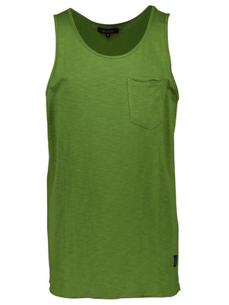 Raw Neck Slub Tank Top