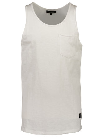 Raw Neck Slub Tank Top