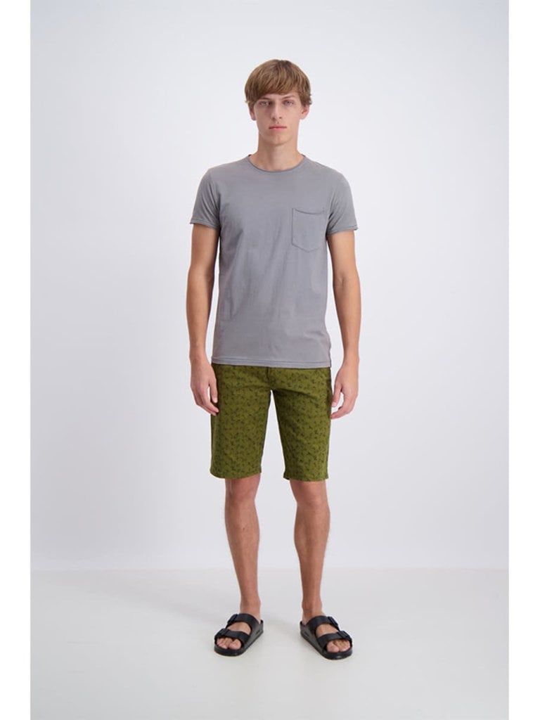 Shop Grey Mens O Neck Washed Tee Online At Best Prices - LINDBERGH