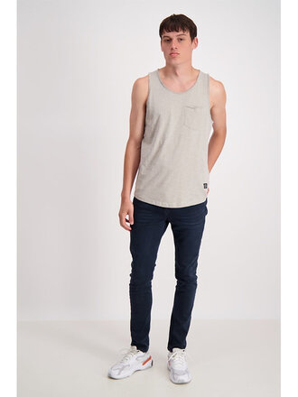 Raw Neck Slub Tank Top