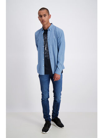 Washed Indigo Denim Shirt L/S