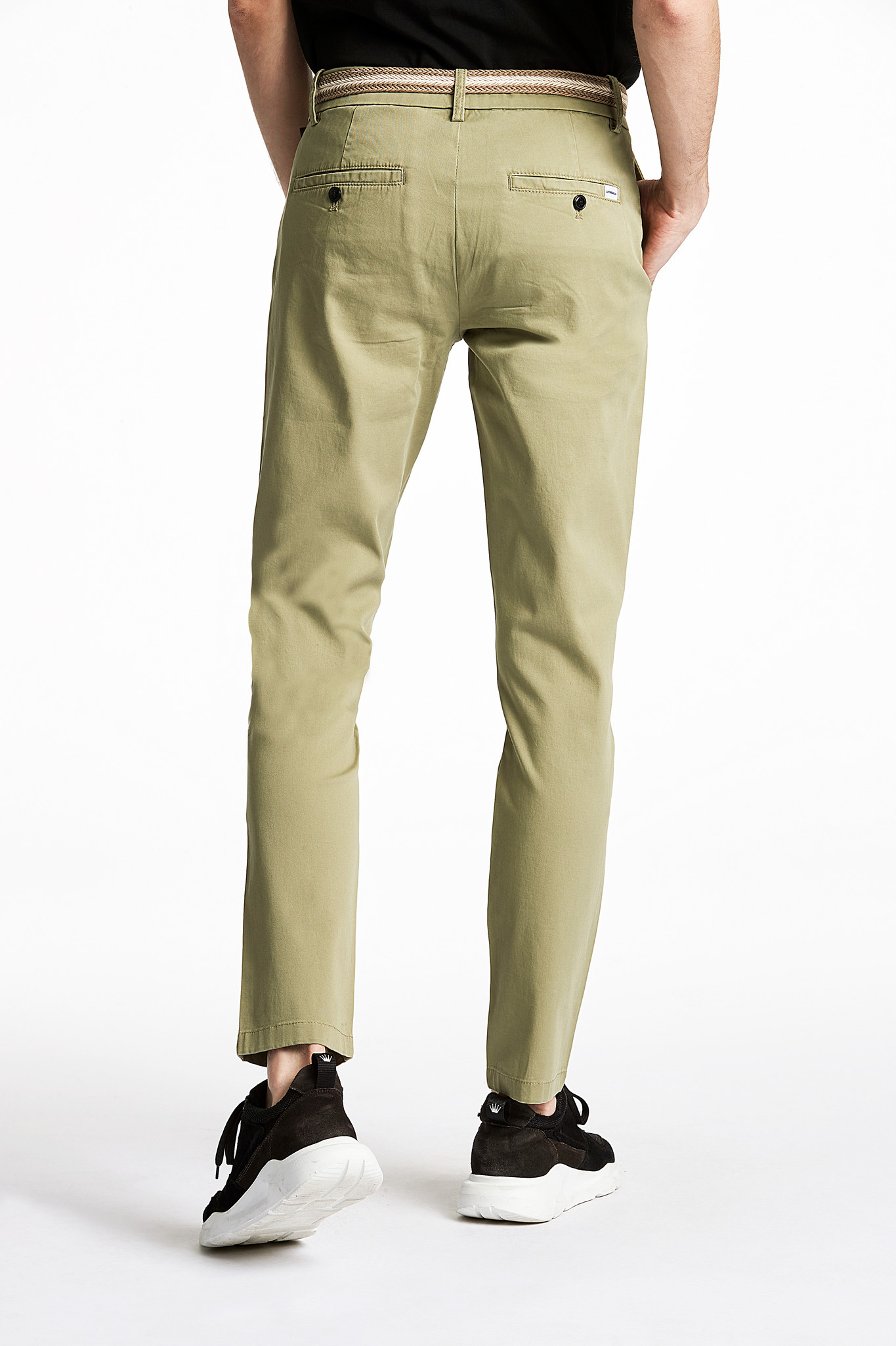 SuperFlex Chino Pants W. Belt Style: 30-005044BUS