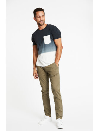 Gradient Contrast Pocket Tee S/S