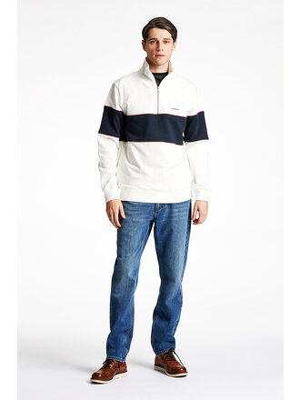 Striped Half-Zip SweatShirt