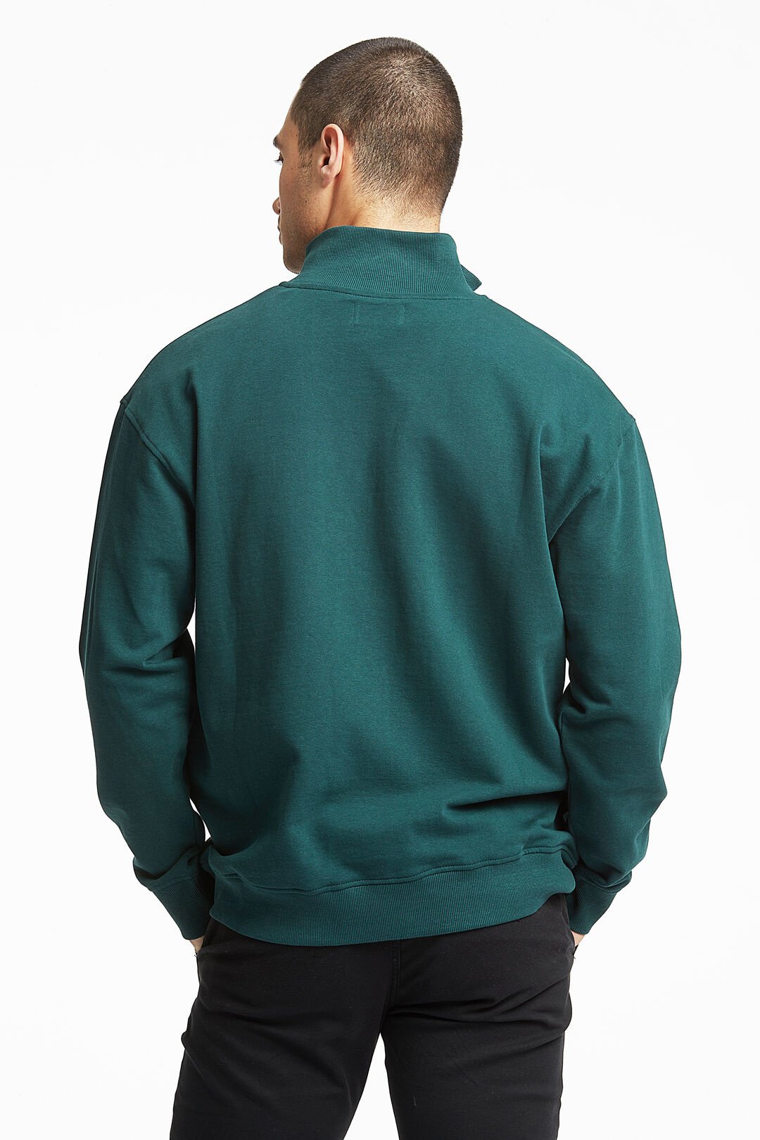 MockNeck Half-Zip Placket Sweater L/S Style: 30-705084US - LINDBERGH