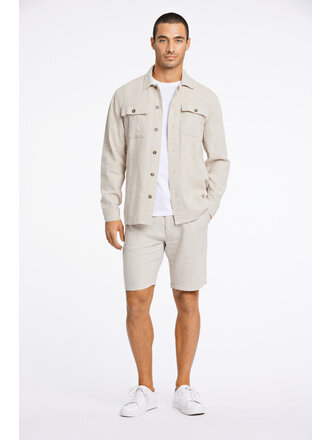 Linen Blend Overshirt L/S