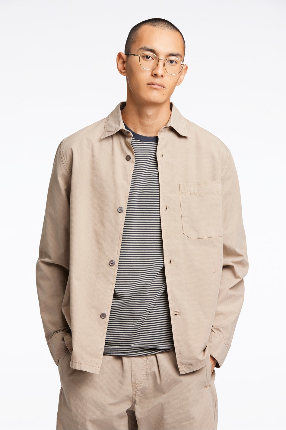 ジャケット・アウター Ripstop Garment Dyed Overshirt RRL Garment-Dyed Ripstop Overshirt - Dark Grey | Garmentory