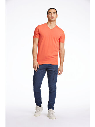 Vneck Men's Shirt - Orange - S