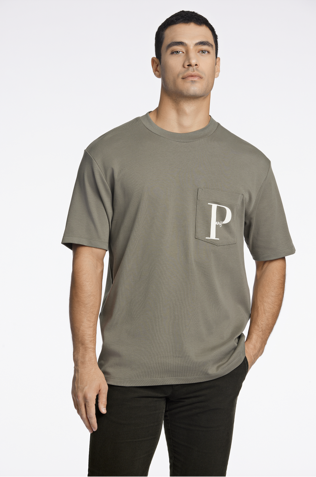 Oversized Chest Pocket Tee S/S Style: 30-400240US