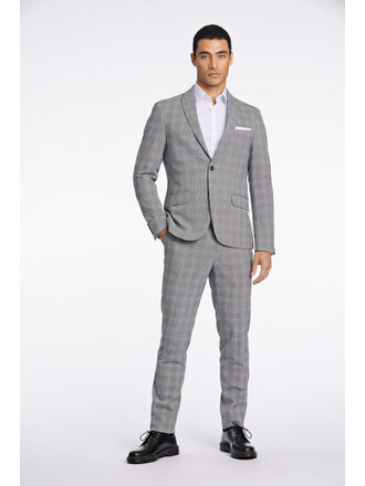 Checked Relaxed Suit TOP + BOTTOM (Included)