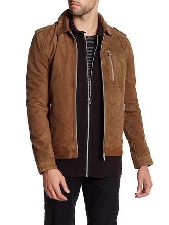 Short Goat Suede Jacket