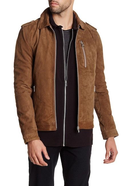 Short goat suede jacket Style: 30-10040 - LINDBERGH