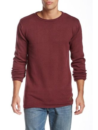 Reversed O-Neck Knit L/S