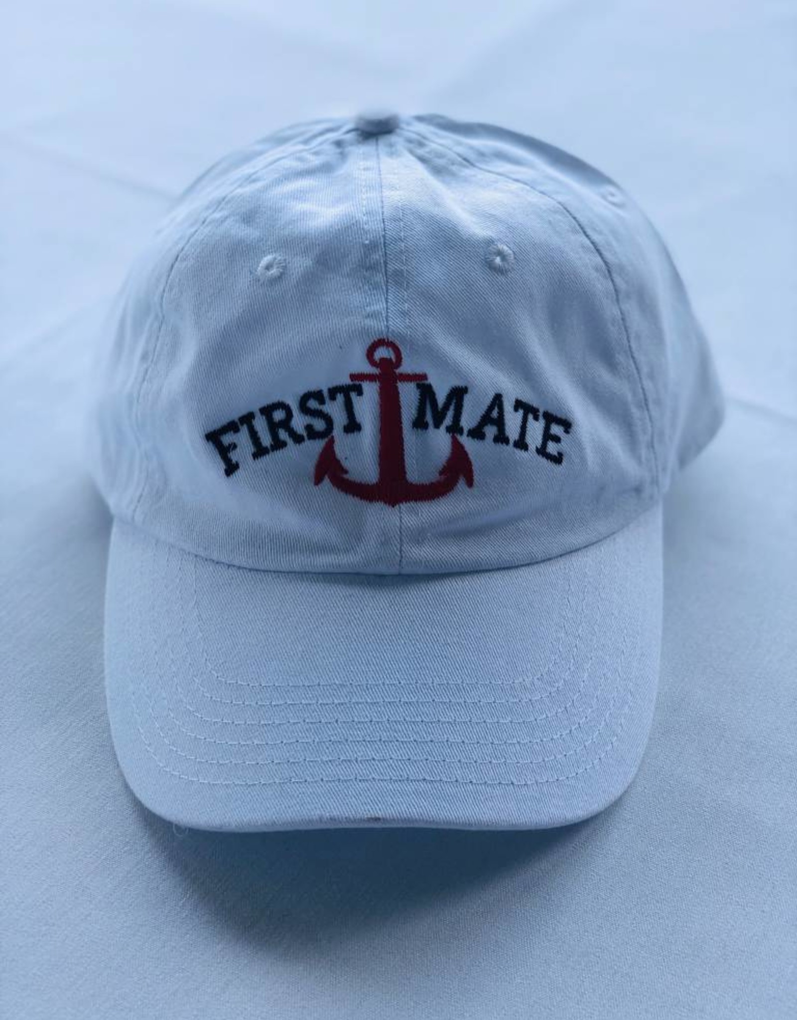 BH First Mate Anchor Hat White The BOATHOUSE Boatique