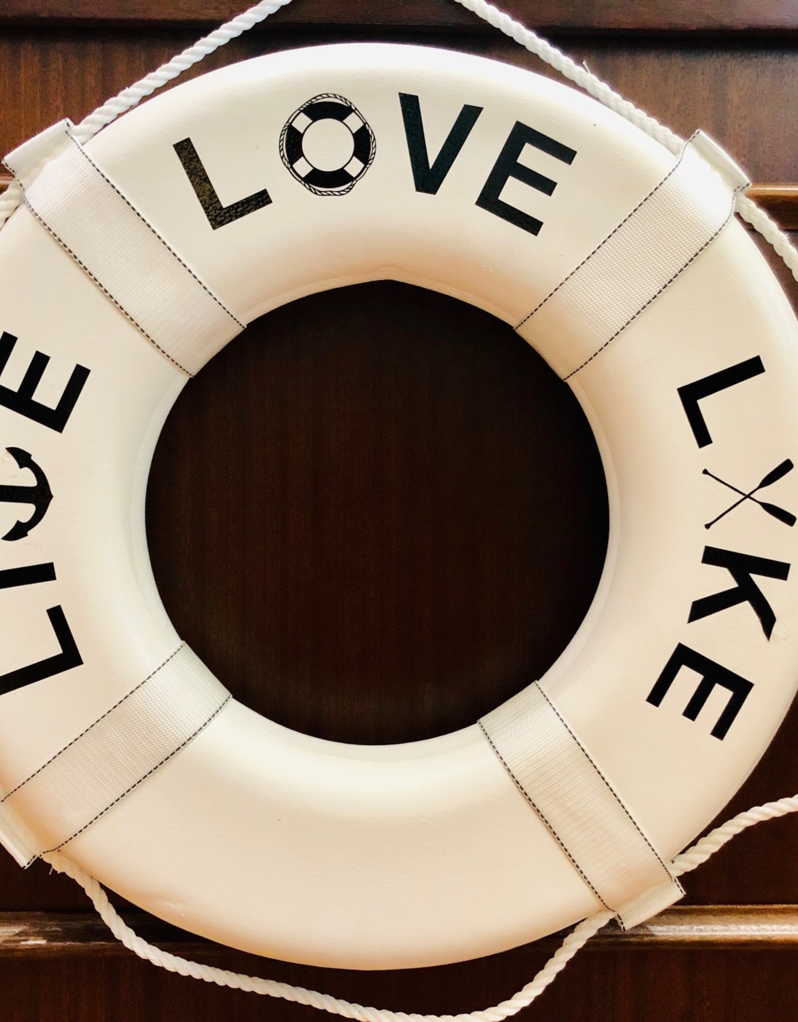 Jim Buoy CUSTOMIZED LIFE RING "LIVE LOVE LAKE"