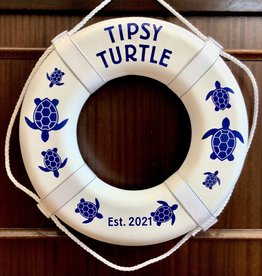Jim Buoy CUSTOMIZED LIFE RING "TIPSY TURTLE"