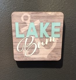 BUCKET WONDERS LAKE BUM COASTER MAGNET