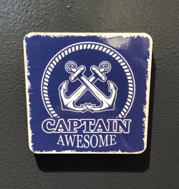BUCKET WONDERS CAPTAIN AWESOME COASTER MAGNET