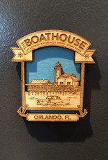 BICAST INC BOATHOUSE WOODEN MAGNET