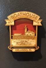 BICAST INC BOATHOUSE WOODEN MAGNET