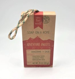 SAN FRANCISCO SOAP COMPANY SF TANGERINE AND SAGE SOAP ON A ROPE