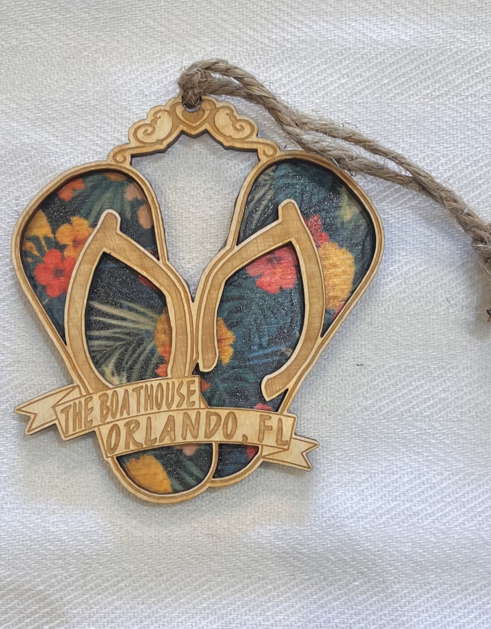 BICAST INC. BI-LEVEL WOOD ORNAMENTS