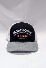 The Idea Girl CLASSIC LOGO NAVY/WHITE/HEATHER SNAP BACK HAT