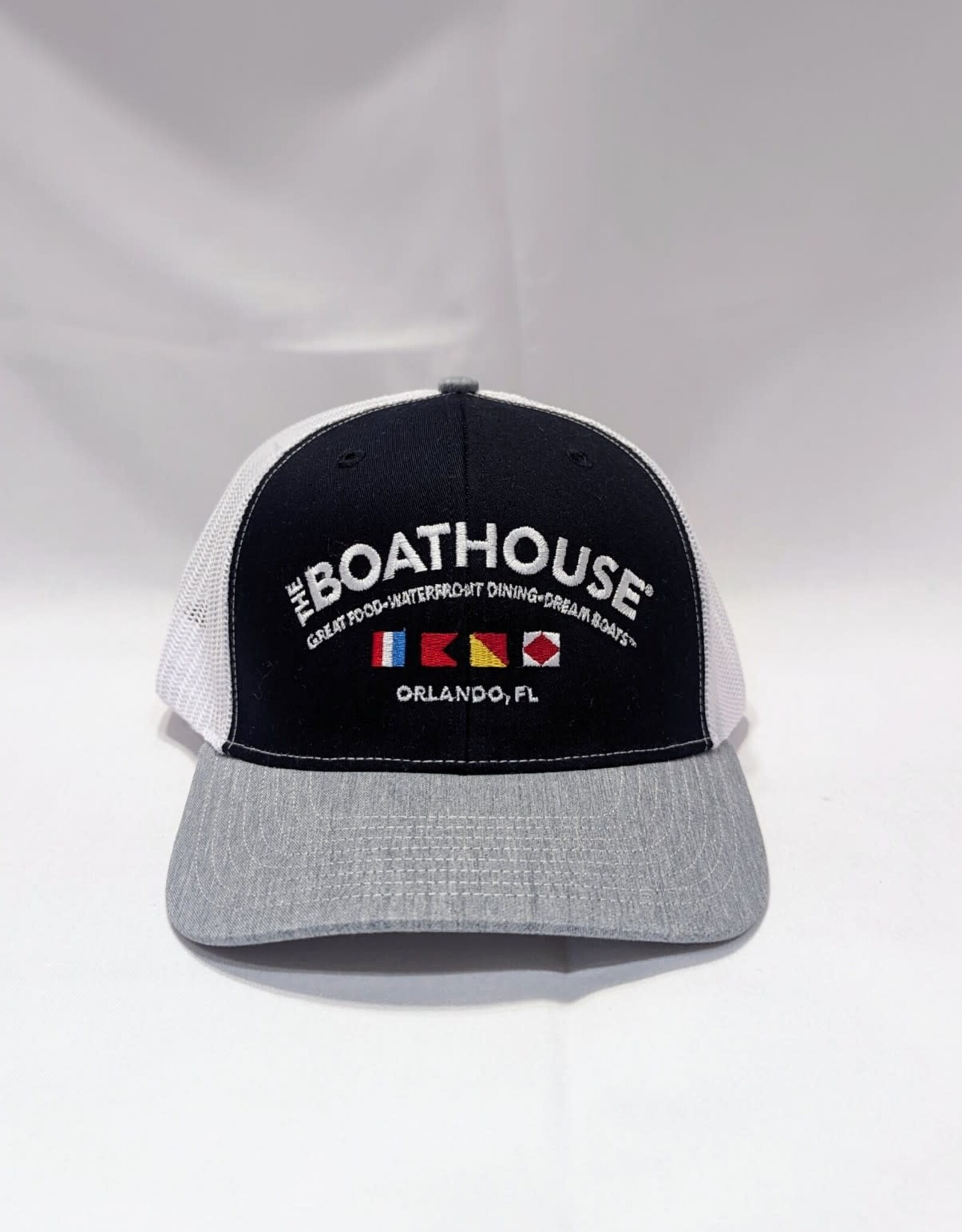 The Idea Girl CLASSIC LOGO NAVY/WHITE/HEATHER SNAP BACK HAT