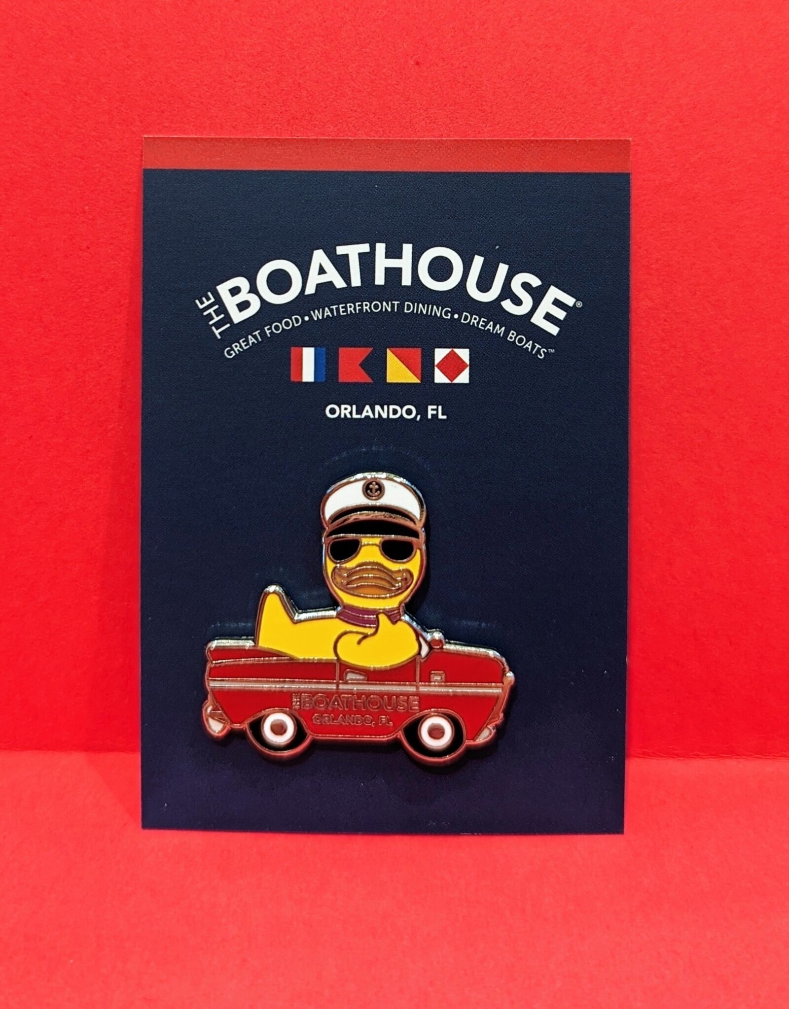 The Idea Girl Amphiduck Pin RED