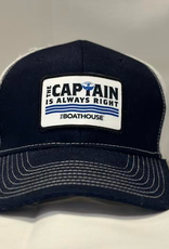 Signature Concepts - Apparel BH CAPTAIN IS ALWAYS RIGHT SQUARE  PATCH HAT NAVY