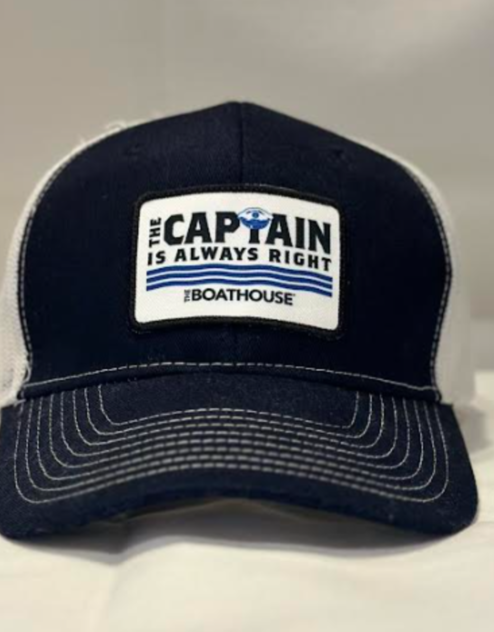 Signature Concepts - Apparel BH CAPTAIN IS ALWAYS RIGHT SQUARE  PATCH HAT NAVY