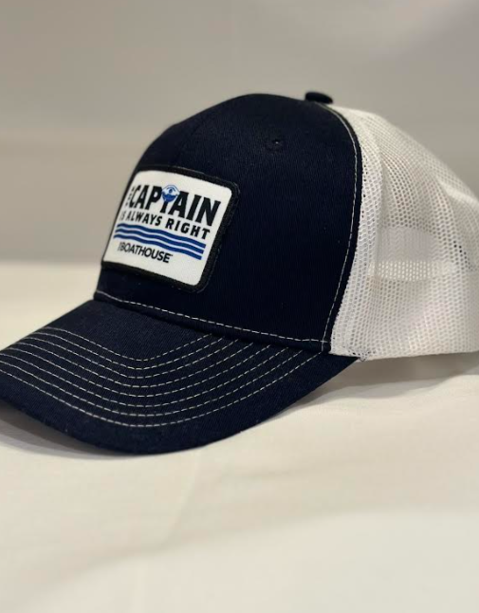 Signature Concepts - Apparel BH CAPTAIN IS ALWAYS RIGHT SQUARE  PATCH HAT NAVY