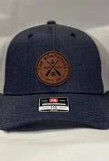 Signature Concepts - Apparel BH LEATHER ROUND PATCH CAP HEATHER NAVY