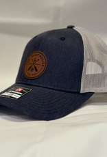 Signature Concepts - Apparel BH LEATHER ROUND PATCH CAP HEATHER NAVY